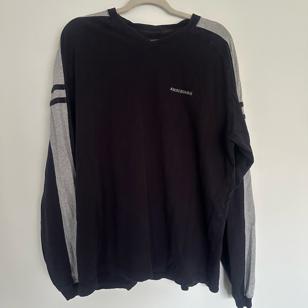 Abercrombie & Fitch Men’s Vintage Colorblock Long Sleeve Shirt - Size XL - Picture 2 of 6